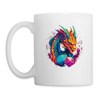 Dragon Die V.1 - Mug blanc - blanc - Gauche