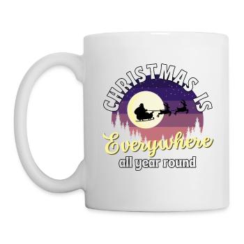 Noël est partout toute l’année. - Mug blanc - blanc - Gauche