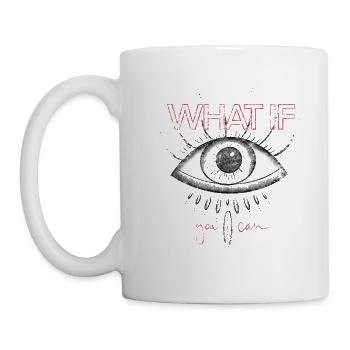 Eye-Opener | vintage-red - Tasse - Weiß - Links