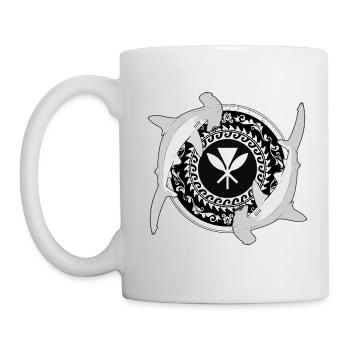 Requin-marteau Kanaka Maoli - Mug blanc - blanc - Gauche
