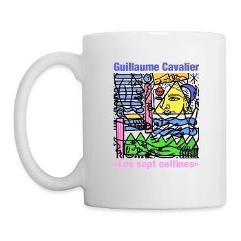 Die sieben Hügel - Tasse - Weiß - Links