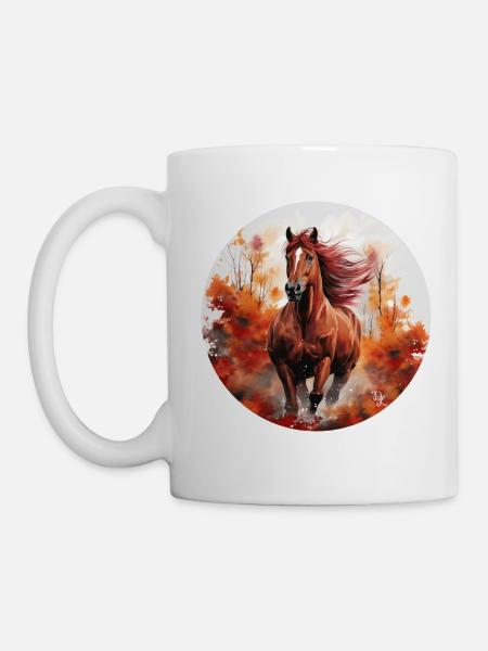 Fox-colored horse 💖 - Mug - white