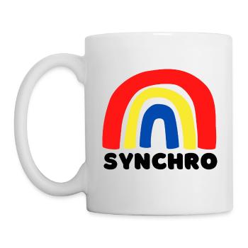 Arc-en-ciel synchro - Mug blanc - blanc - Gauche