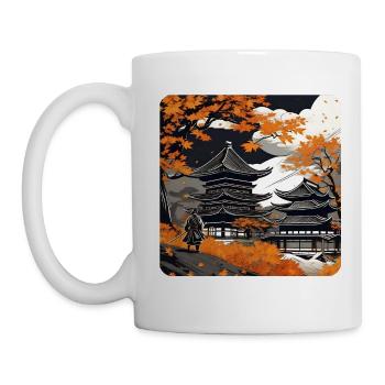 Samurai in Autumn - Mug - white - Left