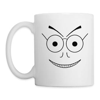 Mats (#4 aus Weska Face Kollektion) - Tasse - Weiß - Links