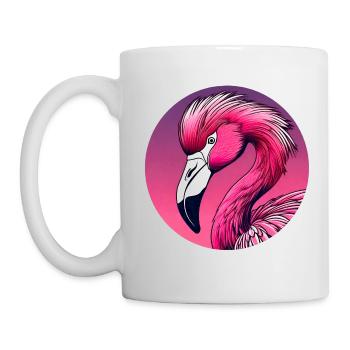 Pink Flamingo - Mug - white - Left