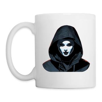 Fille gothique en sweat à capuche - Mug blanc - blanc - Gauche