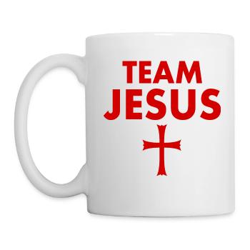 Team jesus cross - Mug - white - Left