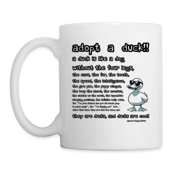 Adopt a duck - Mug - white - Left