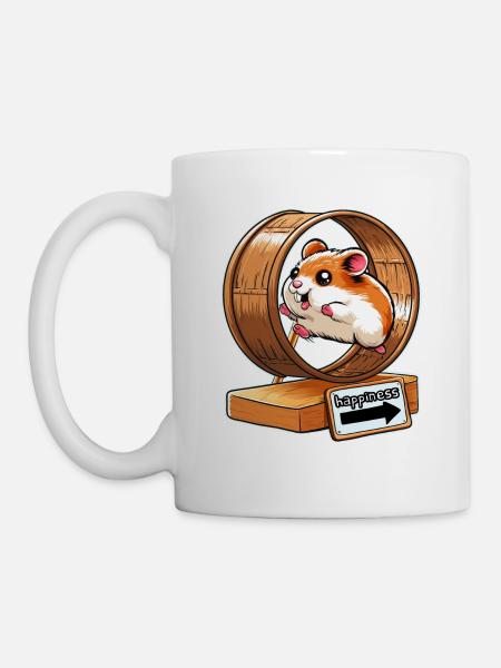 Happy Hamster - Mug - white