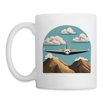 GliderJet (en anglais seulement) - Mug blanc - blanc - Gauche