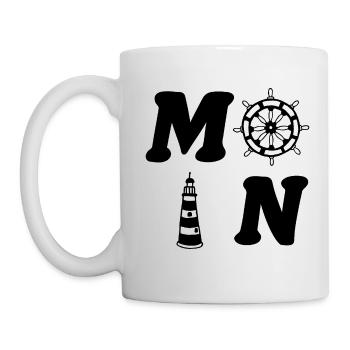 Moin - Tasse - Weiß - Links