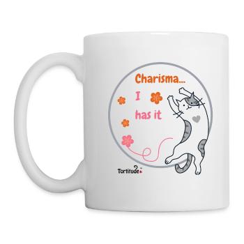 Charisma, ich hab's - für weiße Textilien - Tasse - Weiß - Links