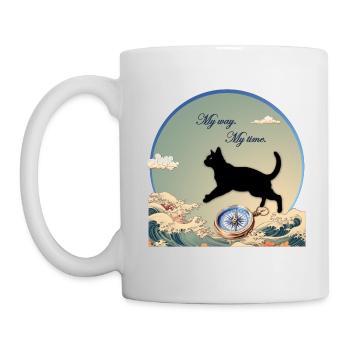 Friday - My way. My time. - Tasse - Weiß - Links
