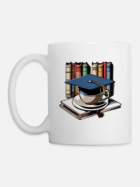 Studies fueled by coffee - Mug - white