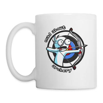 Crazy about Archery - Mug - white - Left