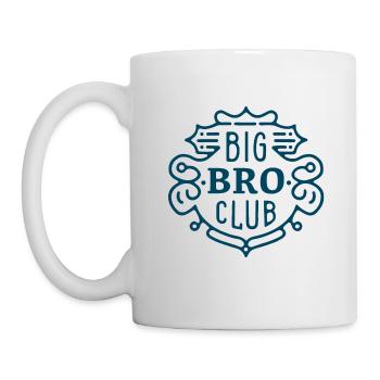 Big bro club older brother - Mug - white - Left