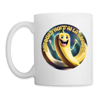 Aujourd'hui j ai la Banane - Mug blanc - blanc - Gauche