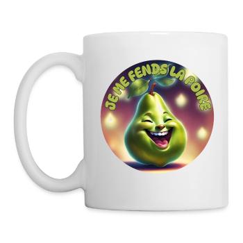 Ich spalte meine Birne - Tasse - Weiß - Links