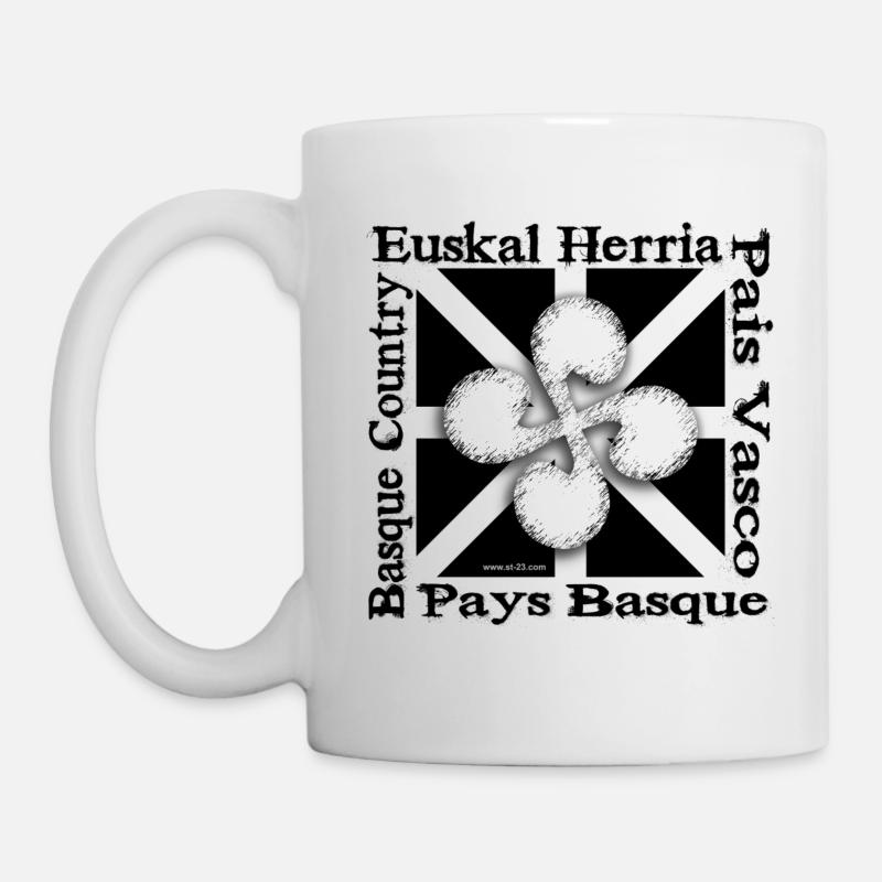 Basque Cross "Lauburu" - Mug - white