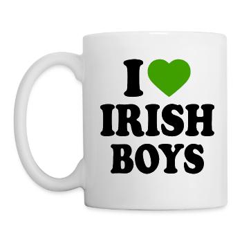 i love irish boys - Tasse - Weiß - Links