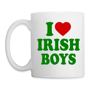 I love irish boys - Tasse - Weiß - Links