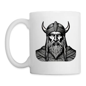 Stolzer Wikinger Krieger Germane - Tasse - Weiß - Links
