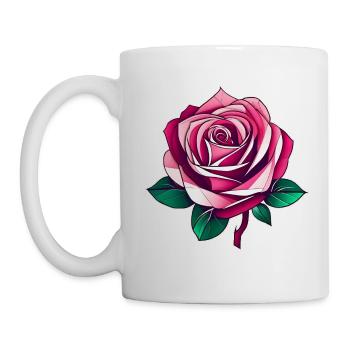 Pink Rose III - Mug blanc - blanc - Gauche