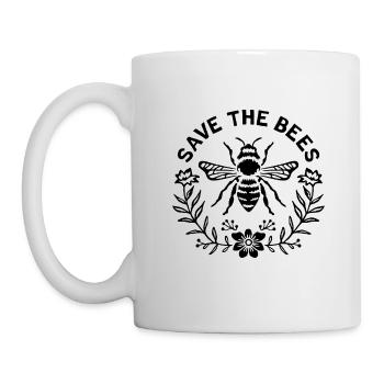 Save the bees - Mug - white - Left