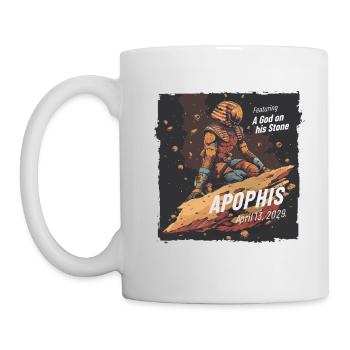 Apophis 13.04.2029 / Objet interstellaire 99942 - Mug blanc - blanc - Gauche