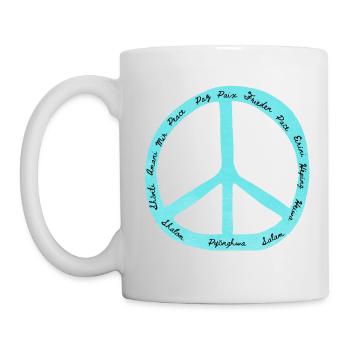 Designs for Peace - Peace symbol - Mug - white - Left