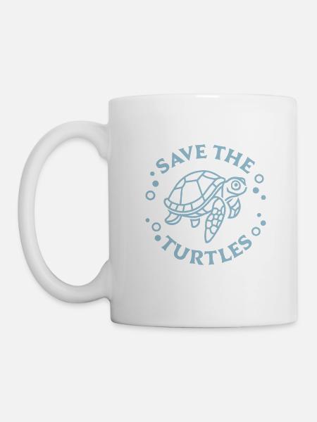 Rettung der Schildkröten - Tasse - Weiß