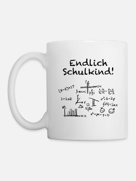 Endlich Schulkind - Tasse - Weiß