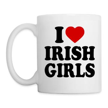 I love irish girls - Tasse - Weiß - Links