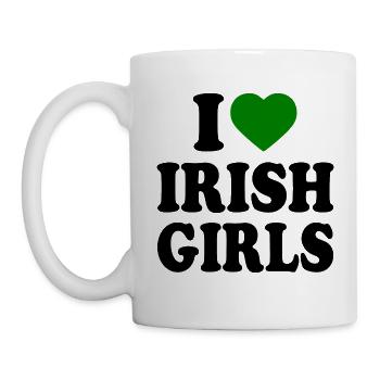 I love irish girls - Tasse - Weiß - Links