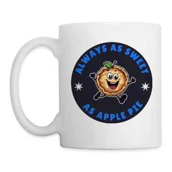 süß wie Apfelkuchen - Tasse - Weiß - Links