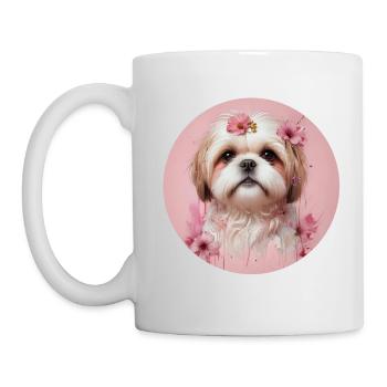 Shih Tzu Rosa - Tasse - Weiß - Links