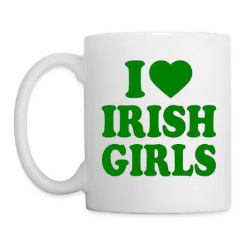I love irish girls - Tasse - Weiß - Links