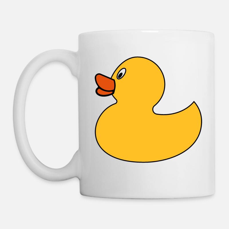 Quietscheentchen - Tasse - Weiß