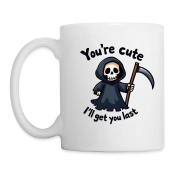 Süßer Sensenmann - Du bist süß - Tasse - Weiß - Links
