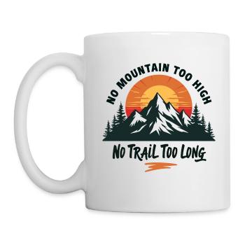 Aucune montagne n’est trop haute, aucune montagne n’est trop longue - Aventure - Mug blanc - blanc - Gauche