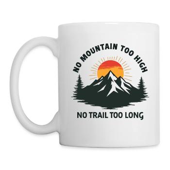 Aucune montagne n’est trop haute, aucune montagne n’est trop longue - Aventure - Mug blanc - blanc - Gauche