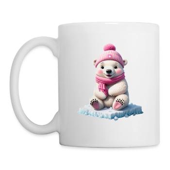 Ours blanc - Mug blanc - blanc - Gauche
