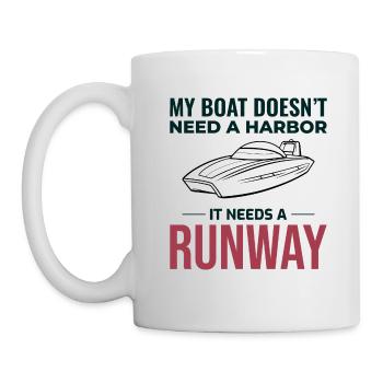 Hors-bord Canotiers de course Amateurs de sensations fortes - Mug blanc - blanc - Gauche