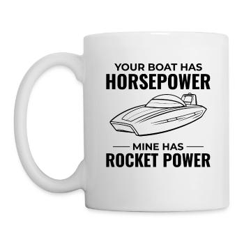L’art de la course de hors-bord pour les amateurs de motonautisme - Mug blanc - blanc - Gauche