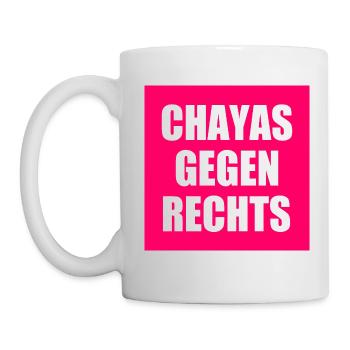 chayas gegen rechts - Tasse - Weiß - Links