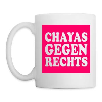 chayas gegen rechts - Tasse - Weiß - Links