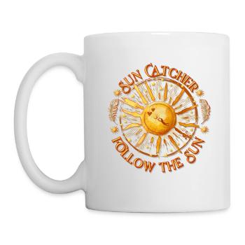 Attrape-soleil boho - Follow the Sun Design - Mug blanc - blanc - Gauche