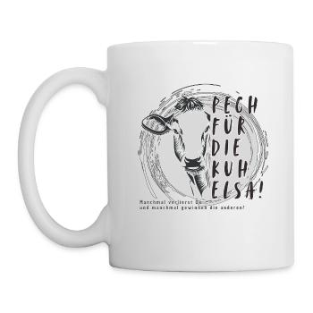 Pech für die Kuh Elsa-manchmal verlierst Du… - Tasse - Weiß - Links