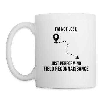 Field Reconnaissance GIS Survey Mapping Humor - Mug - white - Left